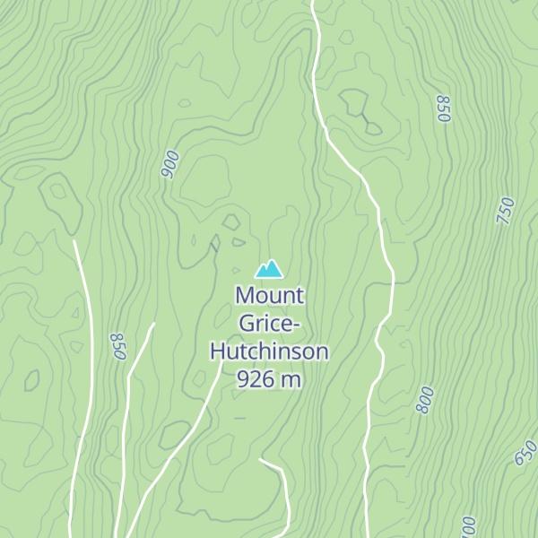 Map of Mount Grice-Hutchinson