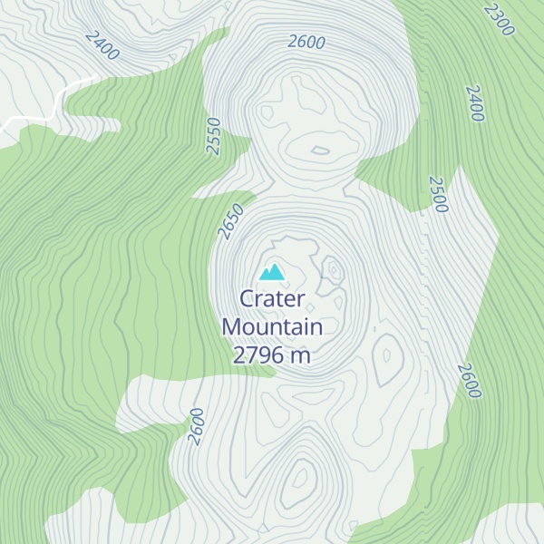 Map of Crater Mountain