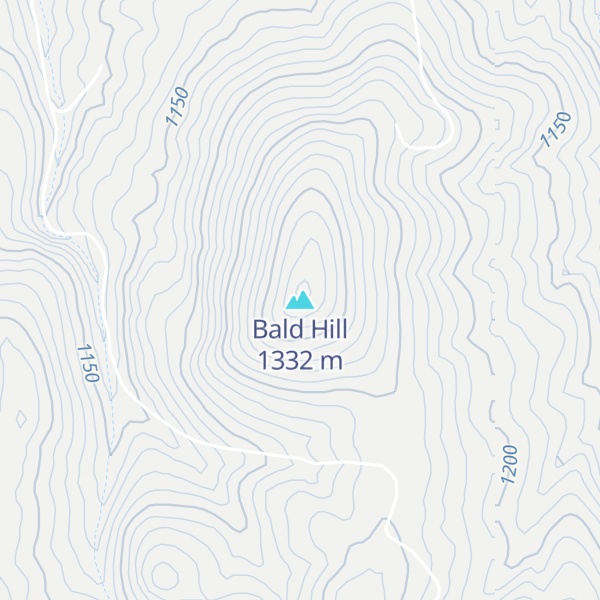 Map of Bald Hill