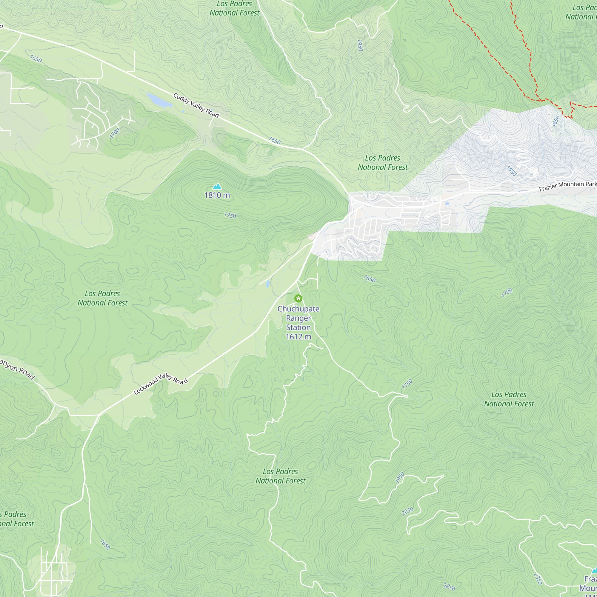 Chuchupate Ranger Station map