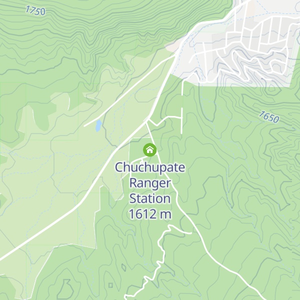 Map of Chuchupate Ranger Station