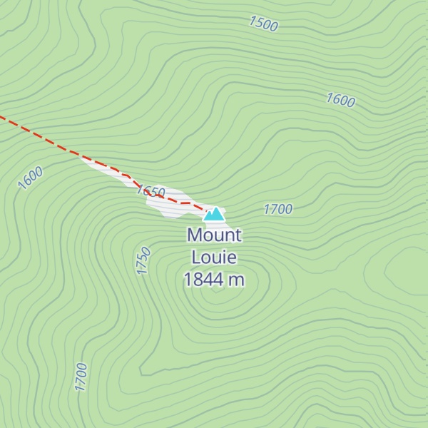 Map of Mount Louie