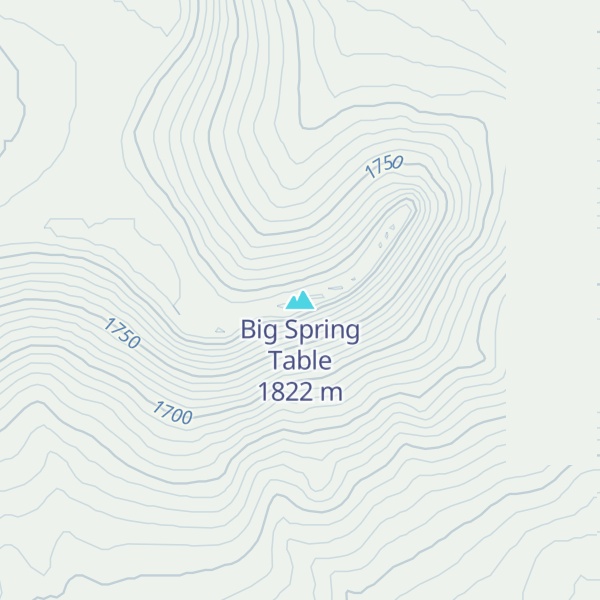 Map of Big Spring Table