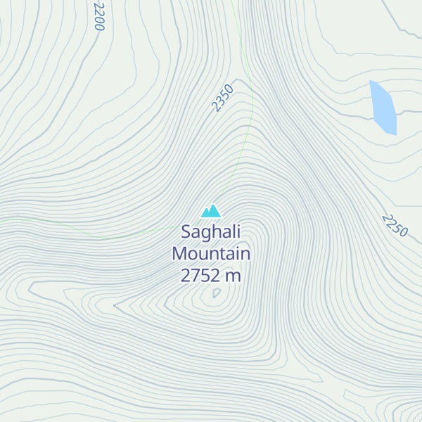 Map of Saghali Mountain