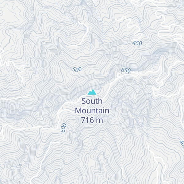 Map of South Mountain