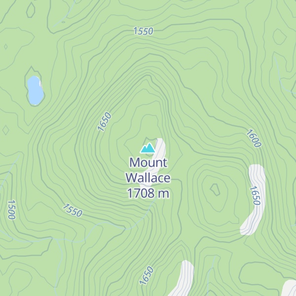 Map of Mount Wallace