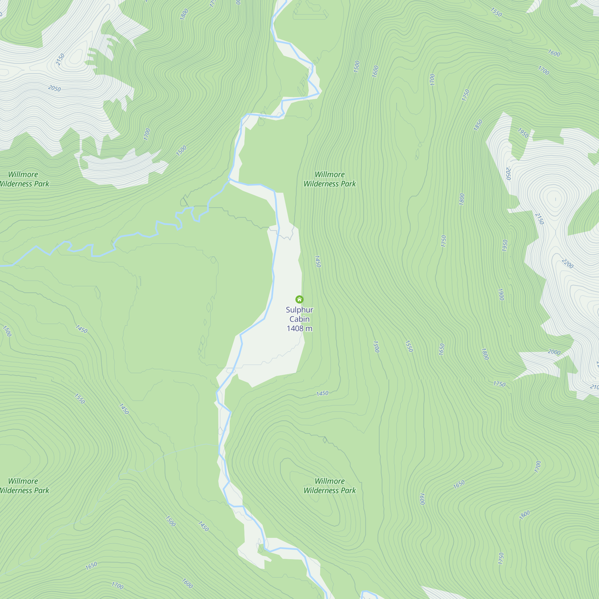 Sulphur Cabin map