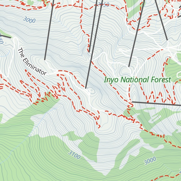Map of Mammoth Mountain