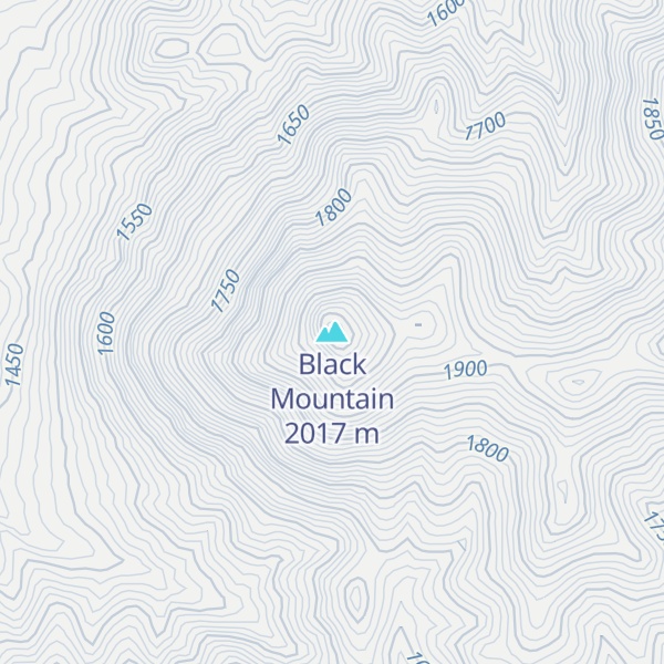 Map of Black Mountain