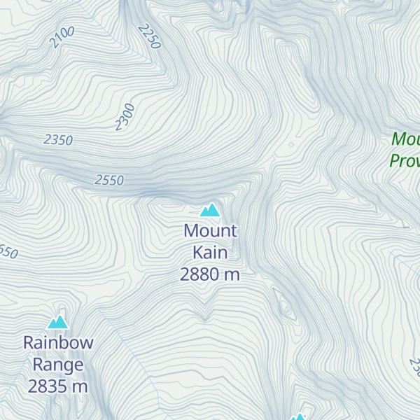 Map of Mount Kain