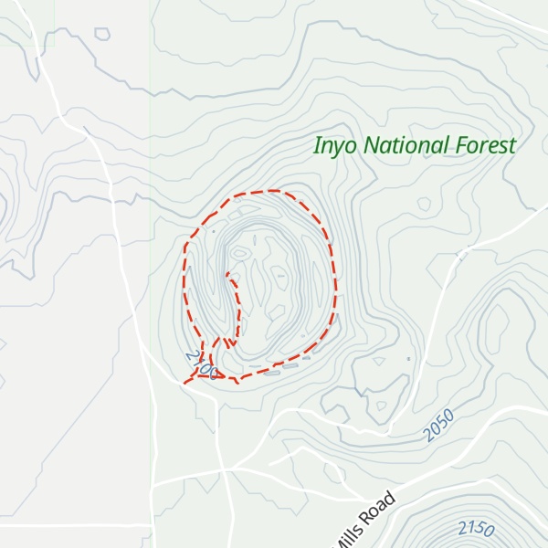 Map of Panum Crater