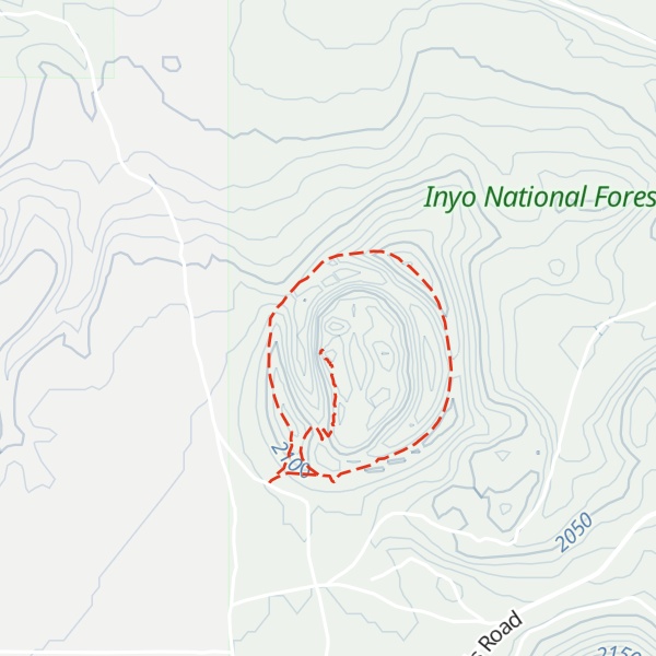 Map of North Crater Panum Crater