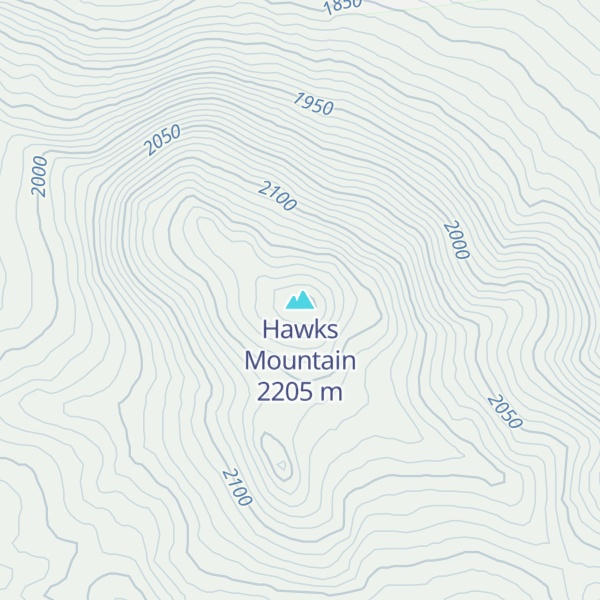 Map of Hawks Mountain