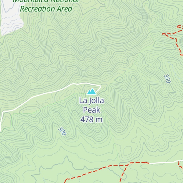 Map of La Jolla Peak