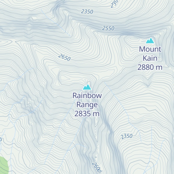 Map of Rainbow Range
