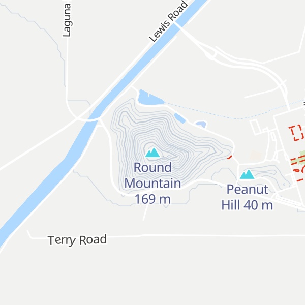 Map of Round Mountain