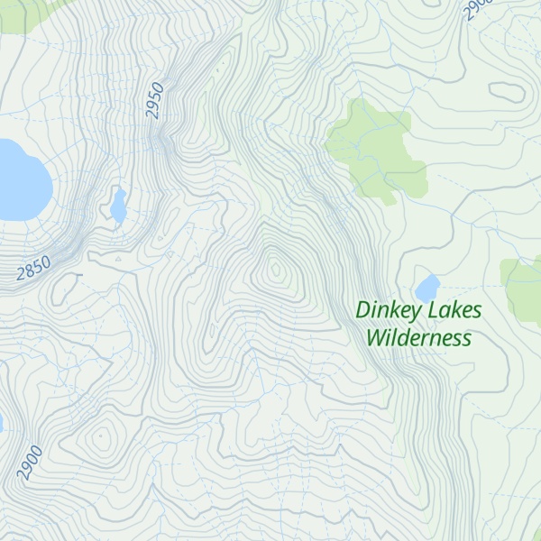 Map of Brown Peak