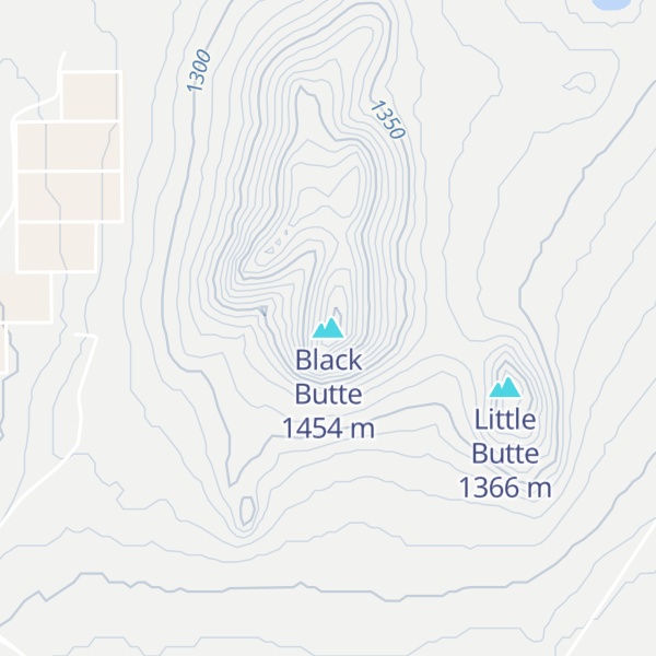 Map of Black Butte