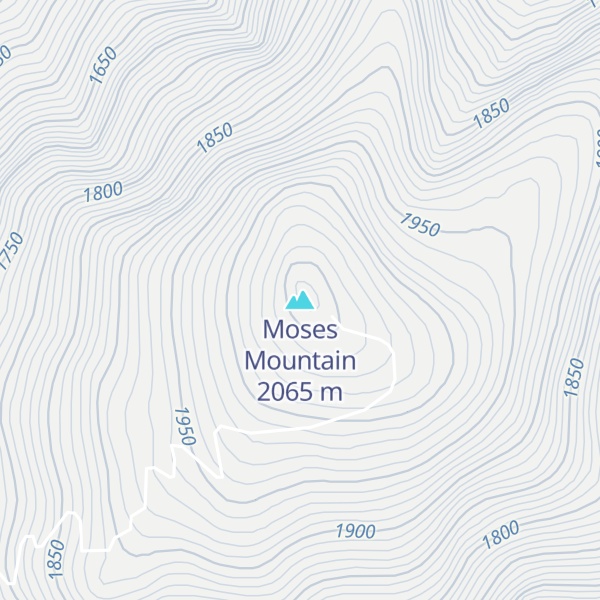 Map of Moses Mountain