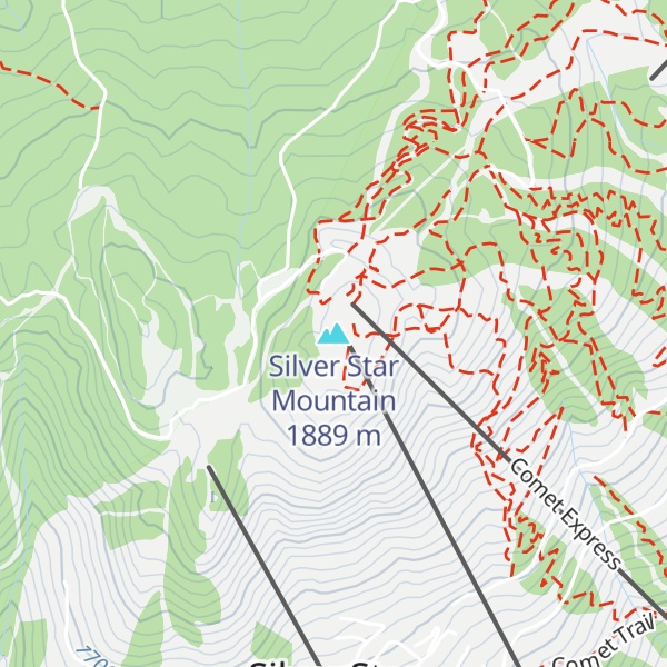 Map of Silver Star Mountain