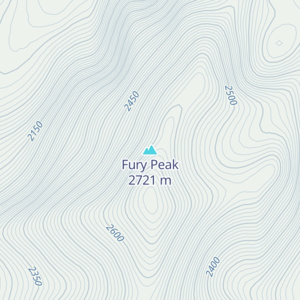Map of Fury Peak