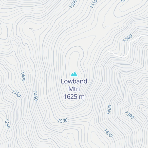 Map of Lowband Mtn