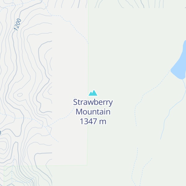Map of Strawberry Mountain