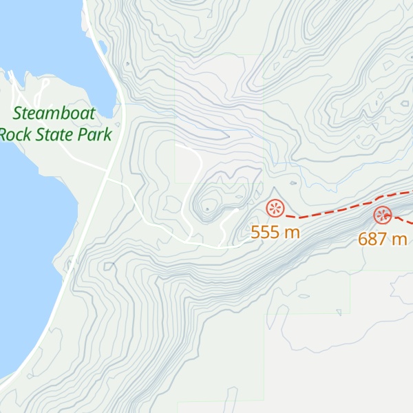 Map of Gibraltar Rock