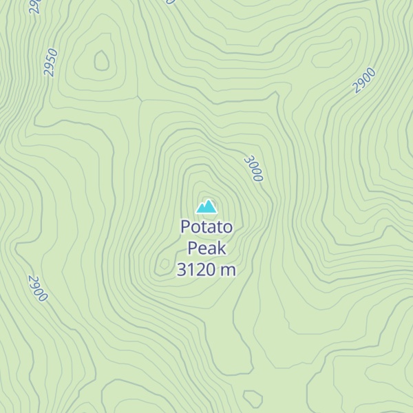 Map of Potato Peak