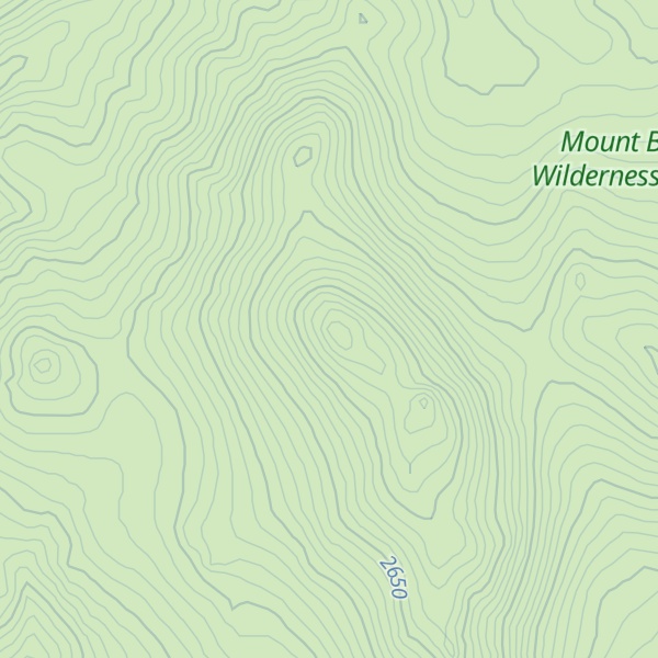 Map of Mount Biedeman - West