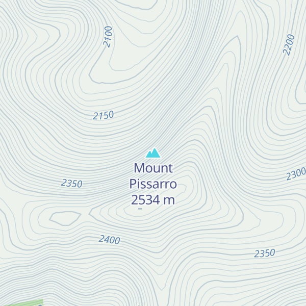 Map of Mount Pissarro