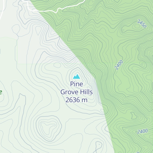 Map of Pine Grove Hills