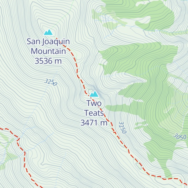 Map of Two Teats
