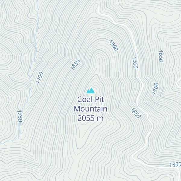 Map of Coal Pit Mountain