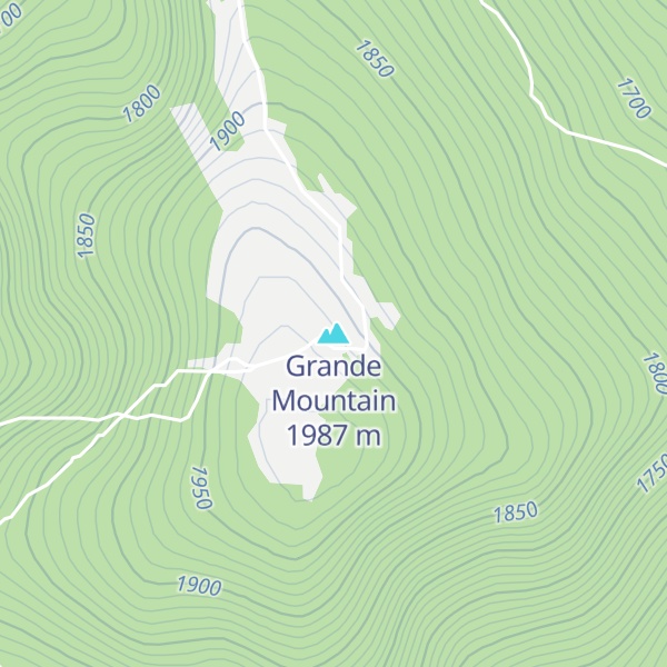Map of Grande Mountain