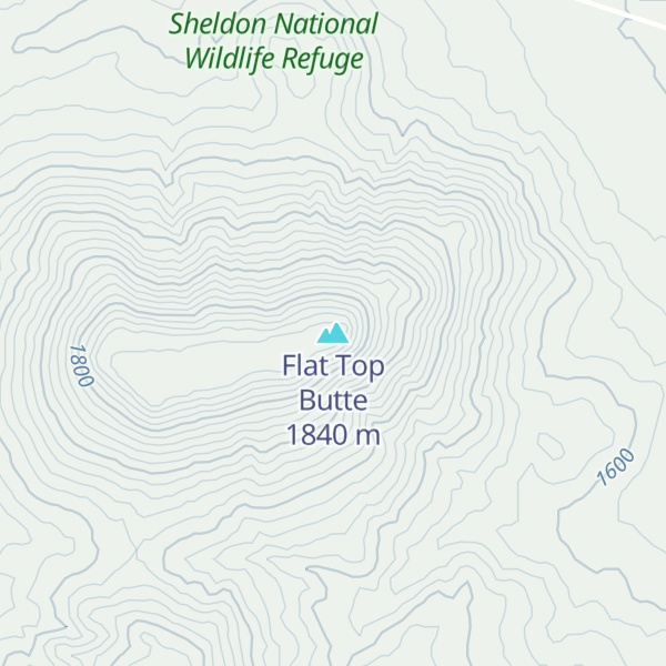 Map of Flat Top Butte