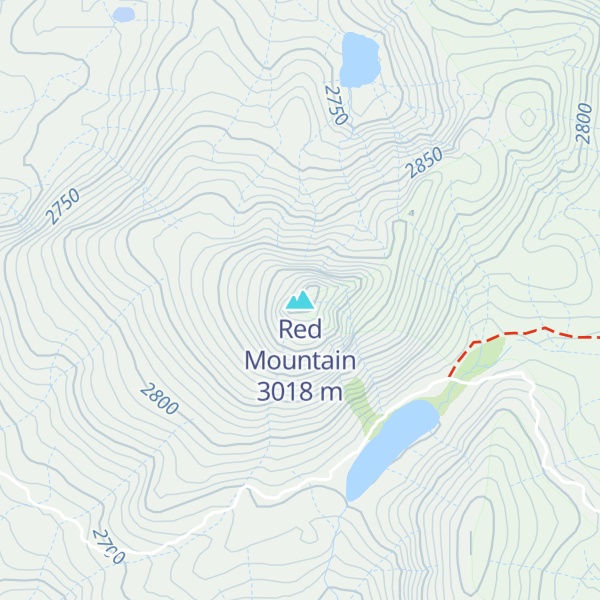Map of Red Mountain