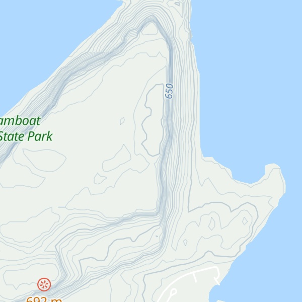 Map of Steamboat Rock
