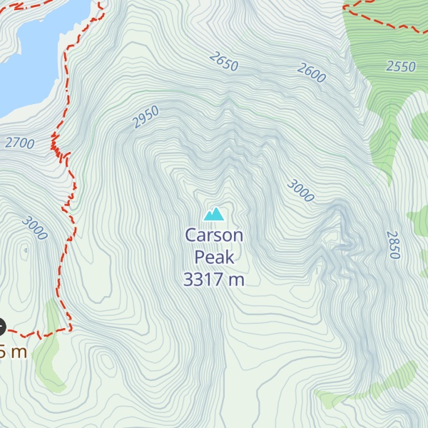 Map of Carson Peak