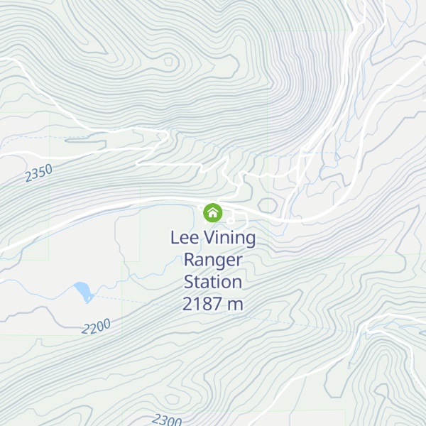 Map of Lee Vining Ranger Station