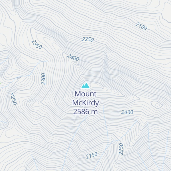 Map of Mount McKirdy