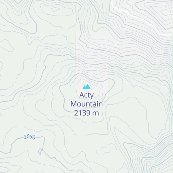 Map of Acty Mountain