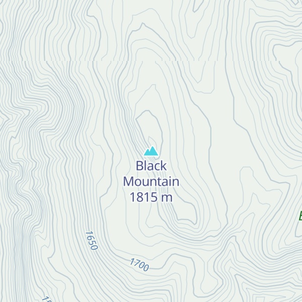 Map of Black Mountain