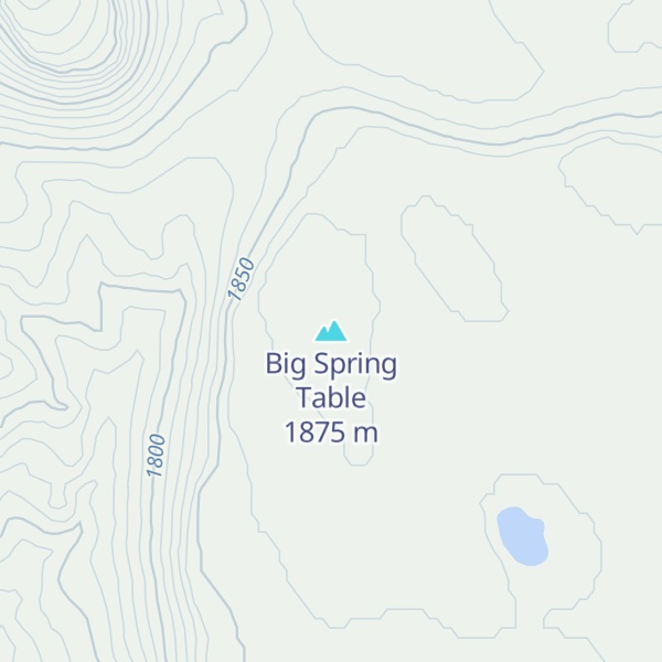 Map of Big Spring Table