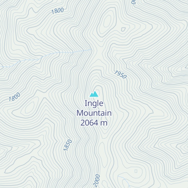 Map of Ingle Mountain
