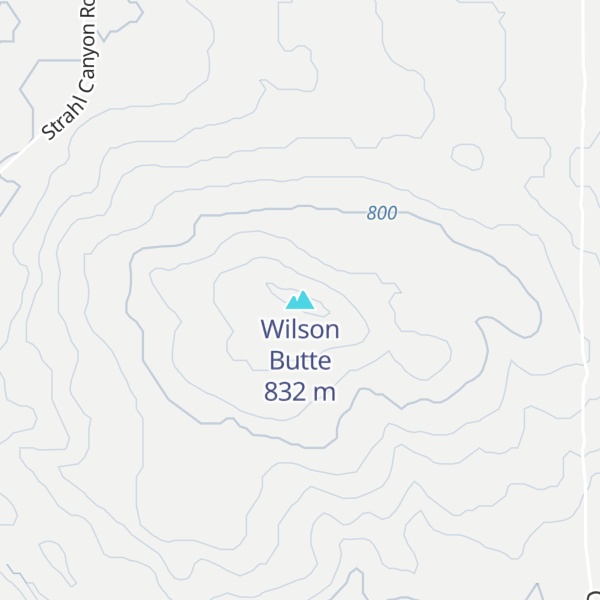 Map of Wilson Butte