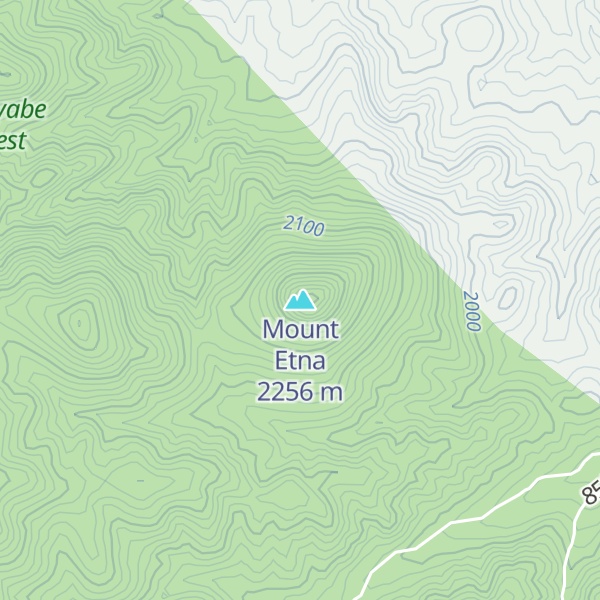 Map of Mount Etna