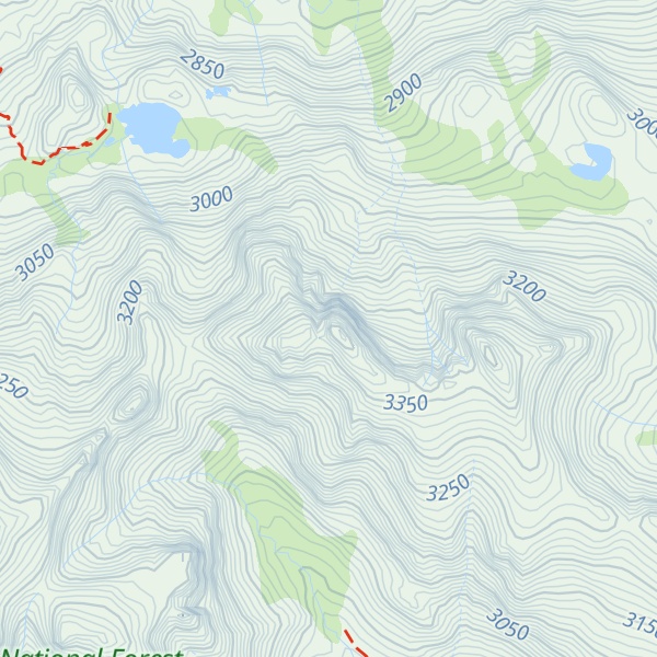 Map of East Volcanic Ridge