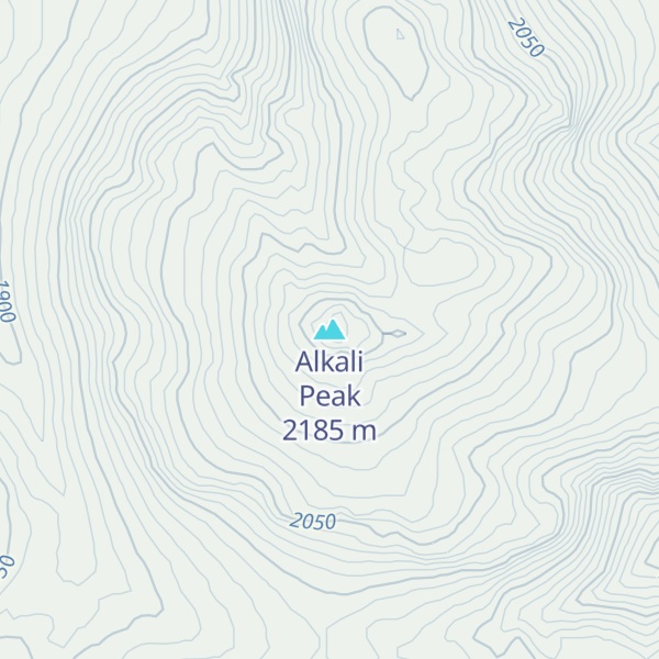 Map of Alkali Peak