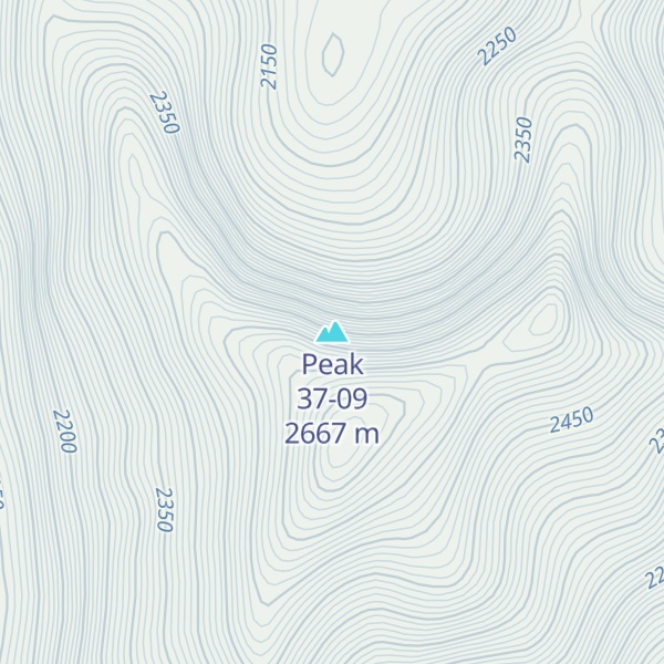 Map of Peak 37-09